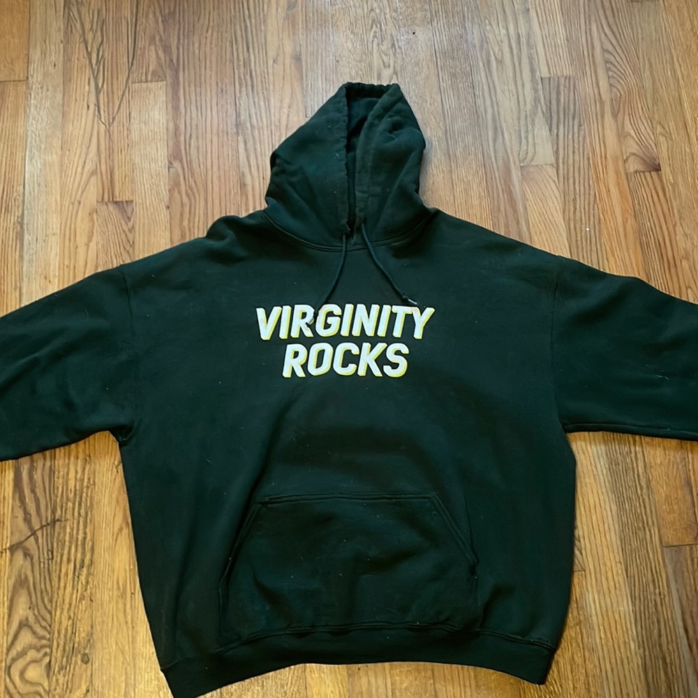 green Danny Duncan “virginity rocks” hoodie